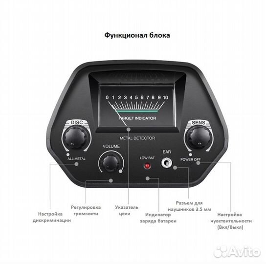 Металлоискатель Metal Detector MD- 4030