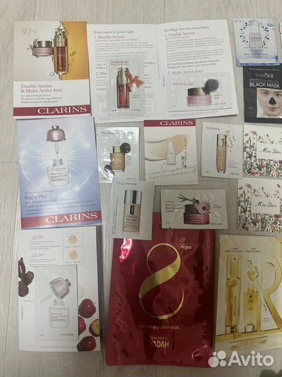 Огромный набор косметики 35 средств Clarins, Vichy