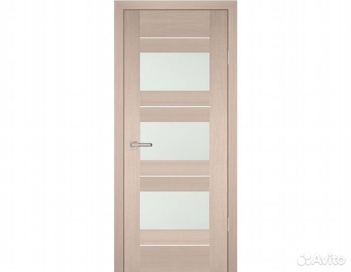 Дверь PS-11 Капучино Мелинга со стеклом 200х60см