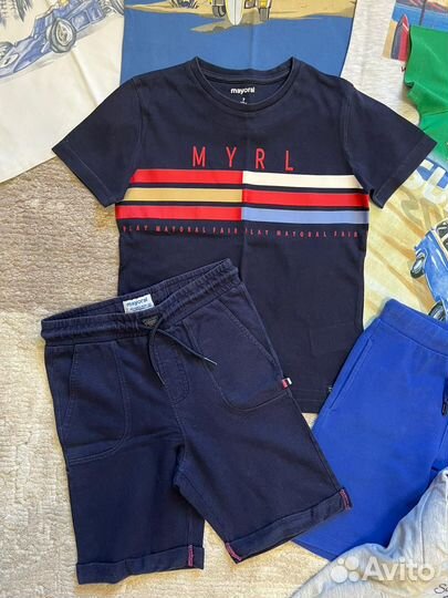Футболки и шорты Mayoral 6-7л