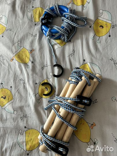 Лестница веревочная Кольца спортивные