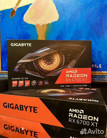 Видеокарта AMD RX Gigabyte 6700 XT gaming OC 12gb