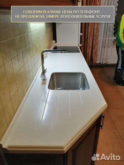 Столешница на кухню из искусственного камня кварц