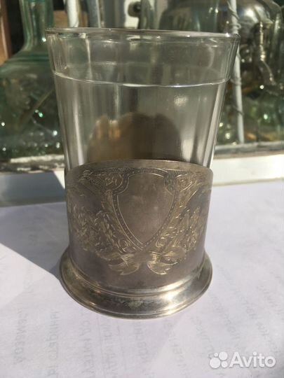 Подстаканник серебро 875 пробы