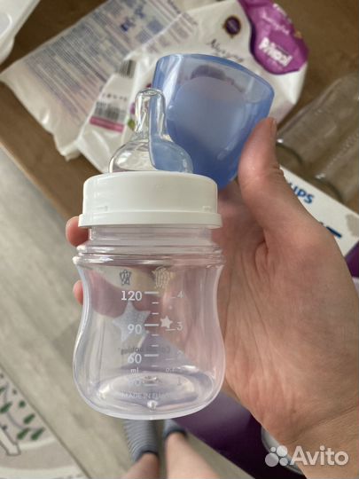 Молокоотсос philips avent comfort ручной + мелочи