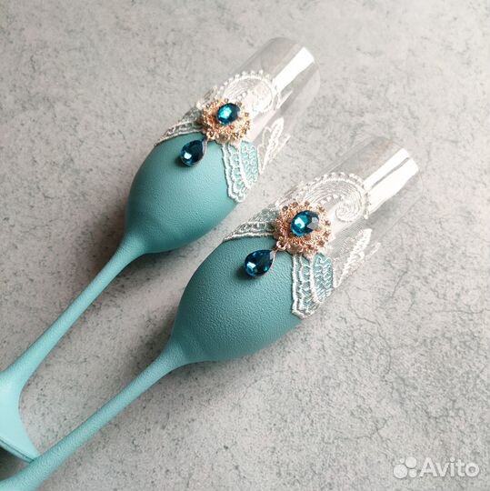 Свадебные бокалы ручной работы в наличии