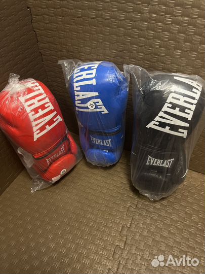Перчатки для бокса кожаные