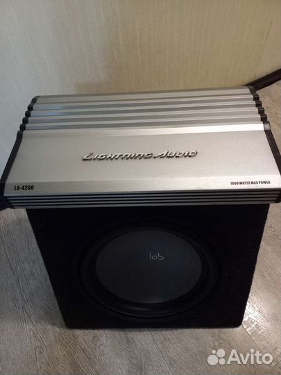 Сабвуфер lab и усилитель Lightning LA4200