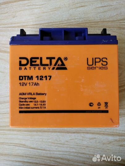 Аккумулятор Delta DTM 1217