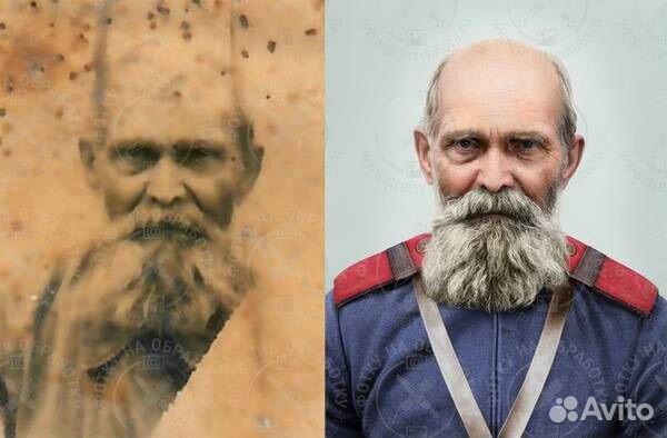 Реставрация, колоризация, ретушь фото 9 мая