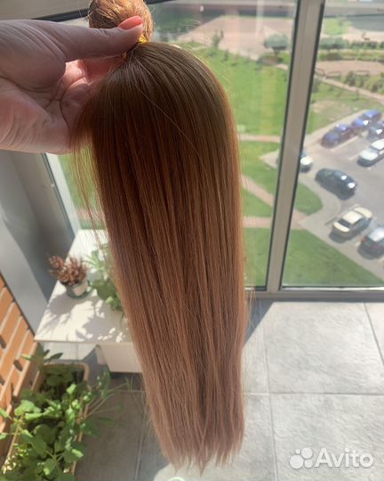 Биопротеиновые волосы на трессе для наращивания