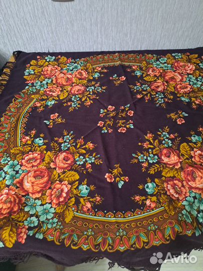 Павлопосадский платок шерсть СССР