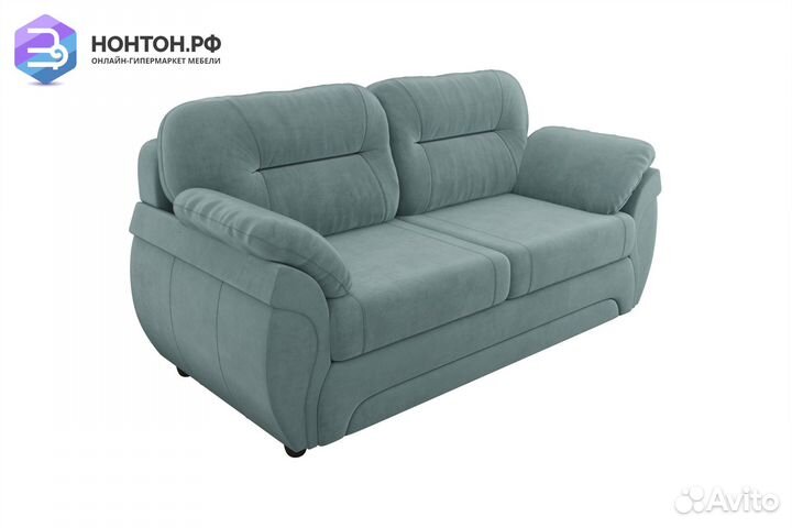 Диван выкатной Бруклин велюр бирюзовый