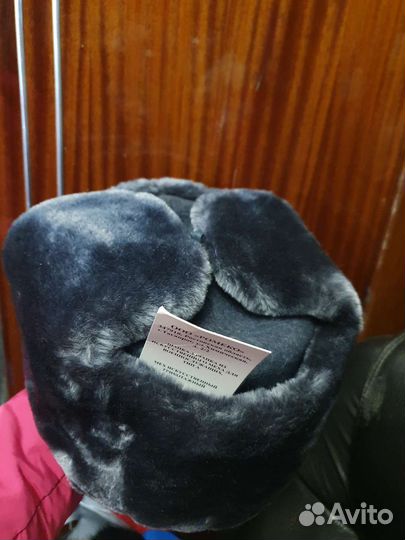 Шапка мужская, натуральный мех-белка