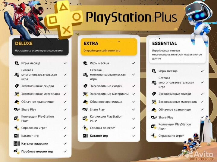 Подписка ps plus турция delux на ps5 ps4 (Арт.44481)