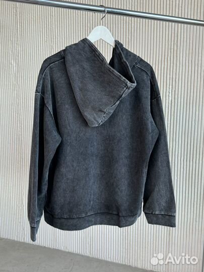 Зипка garment dyed y2k черная