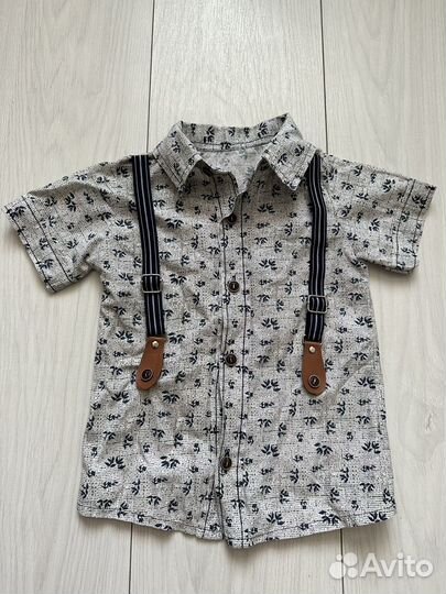 Рубашка для мальчика 86 92