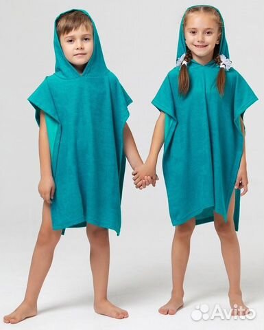 Махровые полотенце-понча