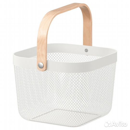 Новая корзина IKEA белая risatorp