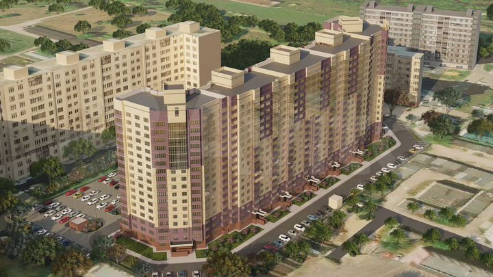 1-к. квартира, 53,3 м², 10/17 эт.