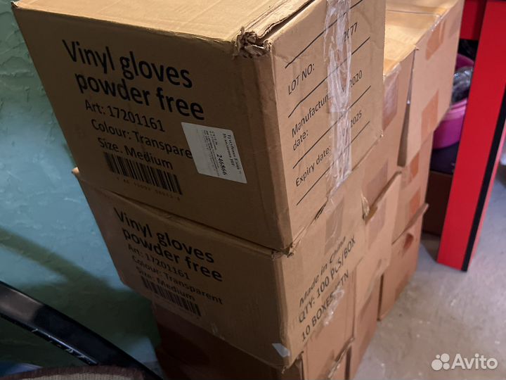 Перчатки медицинские виниловые