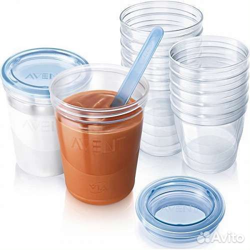 Набор контейнеров для хранения молока avent