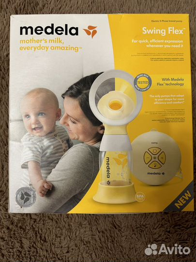 Молокоотсос medela электрический swing flex