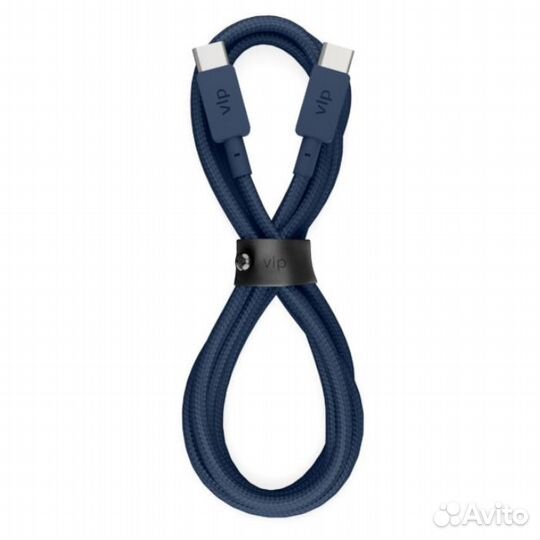 Кабель VLP Nylon Cable USB C - USB C, 1.2м (Темно