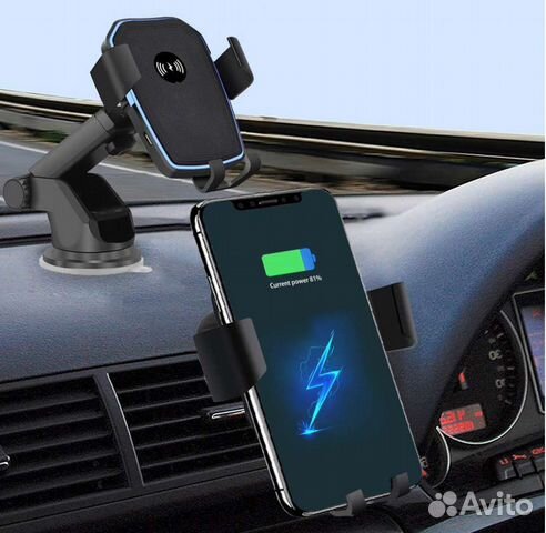 Автодержатель для телефона с безпроводной зарядкой