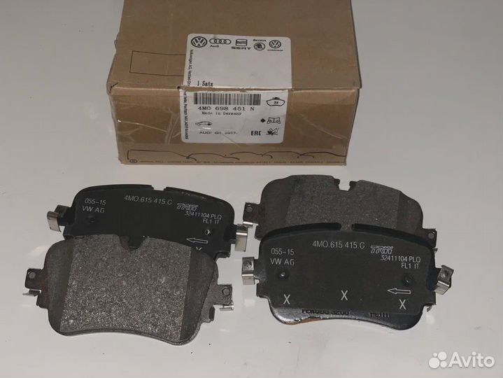 Тормозные колодки vag задние 4M0698451N