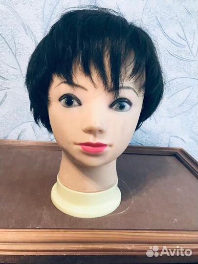 Манекен голова для причесок, шапок, украшений