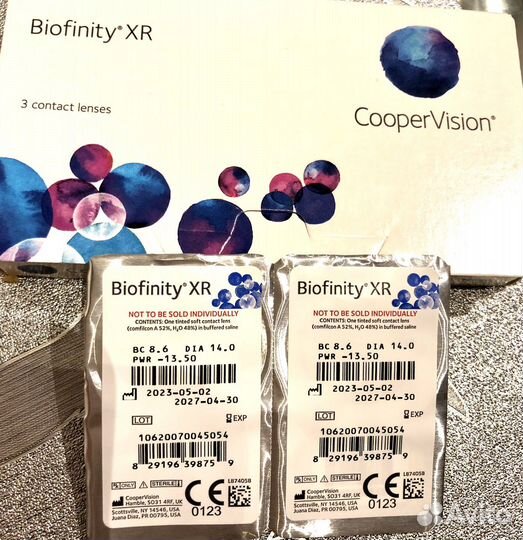 Контактные линзы Biofinity Cooper Vision