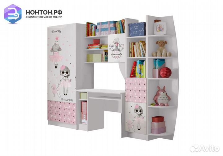 Стенка Мальвина белая