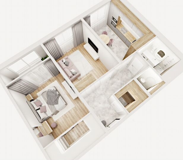 2-к. квартира, 60,6 м², 8/12 эт.