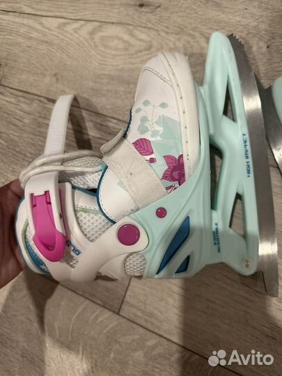 Коньки фигурные раздвижные утепленные детские