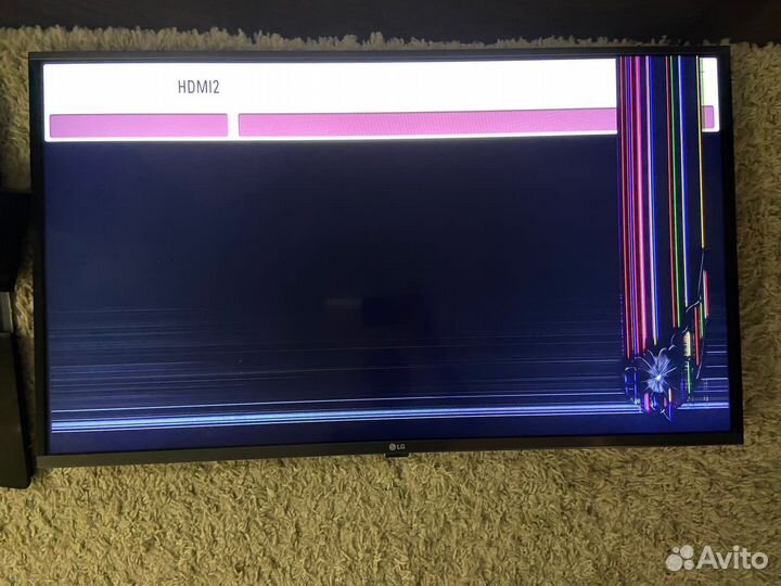 Телевизор lg 43 разбит экран