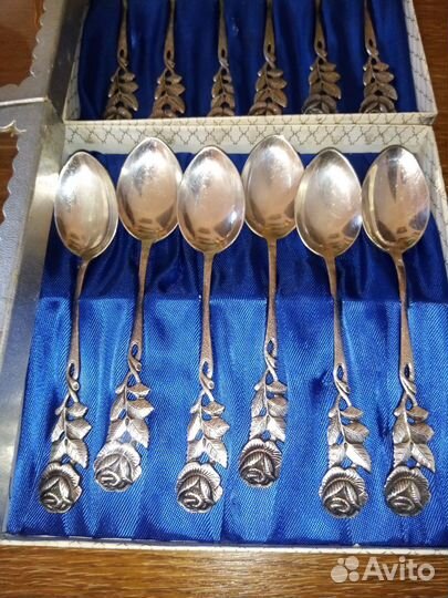 Набор десертных вилок и ложек. Германия. Винтаж