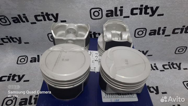 Поршня ремонтные 0.50 под узкие кольца акцент 16кл