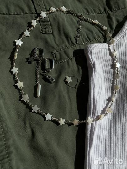 Чокеры, цепи, серьги, браслеты на руку и ногу