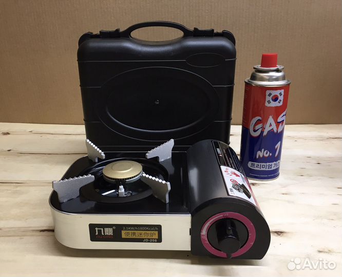 Туристическая мини плита JD 208 + газовый баллон