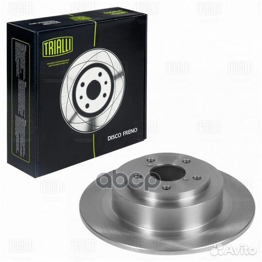 Диск тормозной зад DF220102 Trialli
