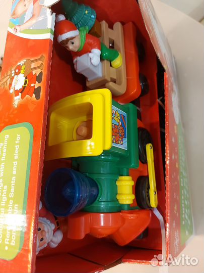 Железная дорога паровоз новогодняя