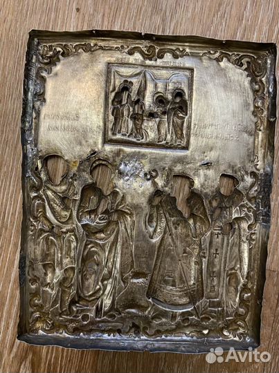 Серебряный оклад на икону