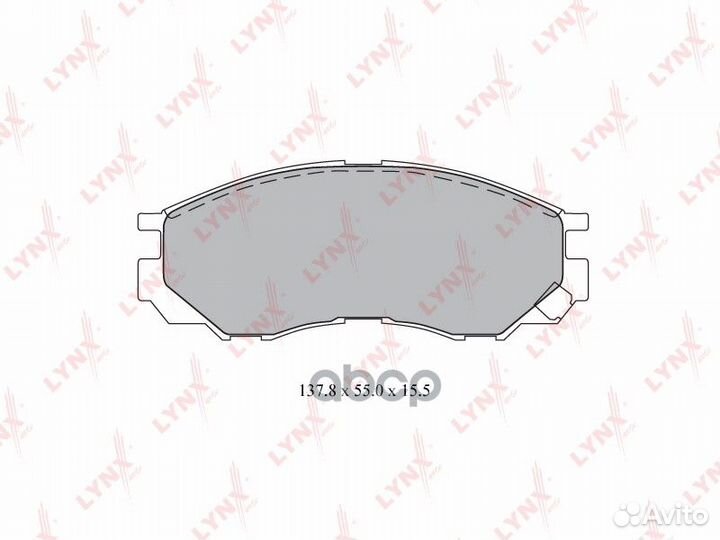 Колодки тормозные дисковые перед BD5520 LYN