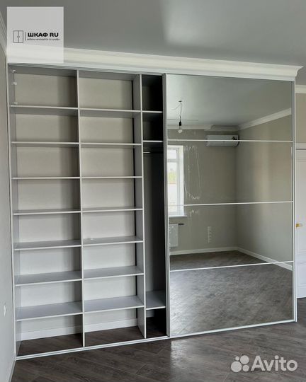 Шкаф распашной с фрезерованными фасадами