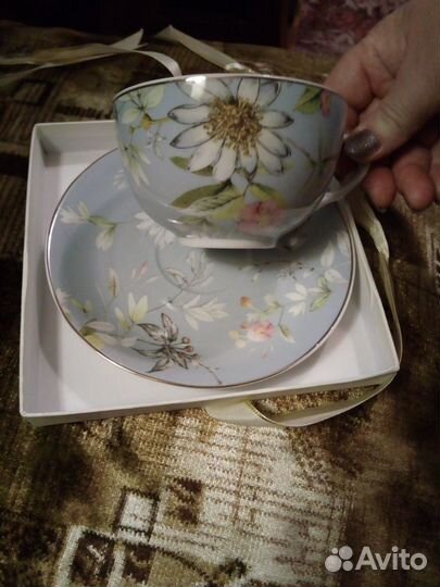Новая чайная пара из тончайшего фарфора