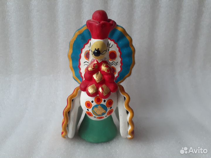 Дымковская Игрушка,Павлин Склейка