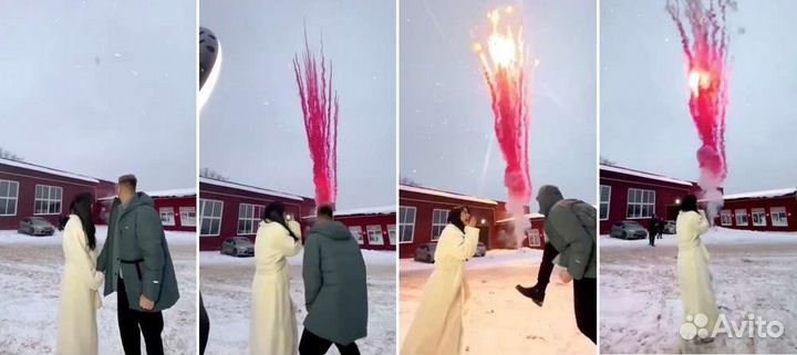 Цветной дым для гендер pati