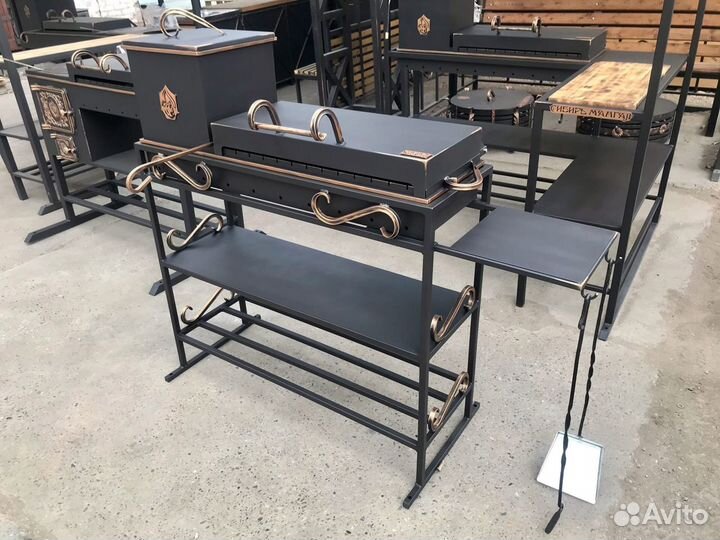 Мангал с топкой 