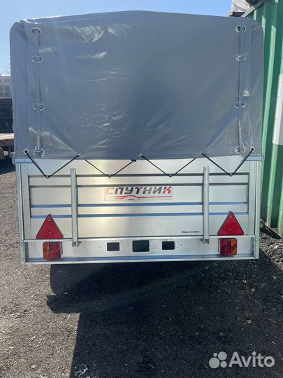 Прицеп «Спутник» 2540х1300х500 с высоким тентом